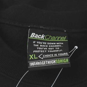 Back Channel BLANTESS CREW SWEAT スウェット トレーナー コットン ロゴ XL 黒 ブラック 2321275