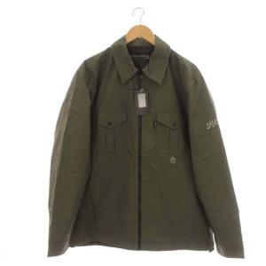 タグ付き Prillmal SHIRT JACKET ミリタリー ワーク ジャケット 裏地キルティング アウター XL カーキ