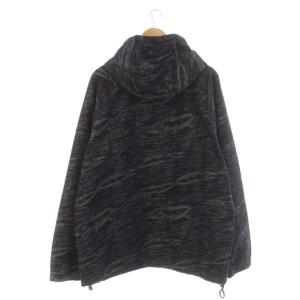 Back Channel タグ付き JACQUARD DENIM ANORAK JACKET パーカー プルオーバー 総柄 L 紺 ネイビー