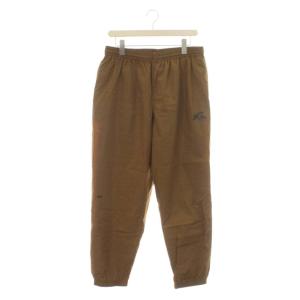 タグ付き NYLON TRACK PANTS イージーパンツ ナイロン プリント XL 茶 ブラウン