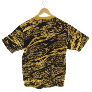 Back Channel GHOSTLION CAMO FULL PRINT T Tシャツ カットソー クルーネック プルオーバー 半袖 総柄 M 黄色