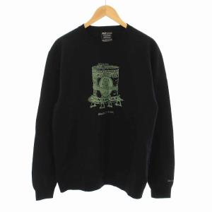 MONEY CREW SWEAT マネー クルー スウェット トレーナー 裏起毛 長袖 L 黒 ブラック 緑