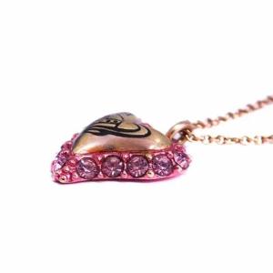 Vivienne Westwood ZITA PENDANT ネックレス ハート オーブ ラインストーン ピンク