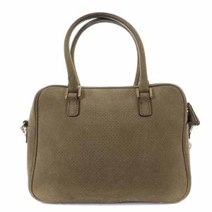 ANYA HINDMARCH カーカー CARKER ハンドバッグ ショルダーバッグ 2way レザー パンチング 茶 ブラウン