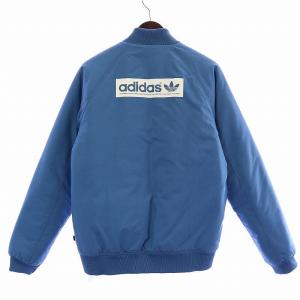 adidas Originals フライトジャケット 中綿 ブルゾン ジップアップ ロゴ 刺繍 M 青 ブルー B38783