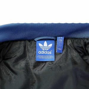 adidas Originals フライトジャケット 中綿 ブルゾン ジップアップ ロゴ 刺繍 M 青 ブルー B38783
