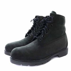 Timberland 6inch BASIC BOOT ショートブーツ ヌバックレザー レースアップ 9W 27cm 黒 ブラック 10042