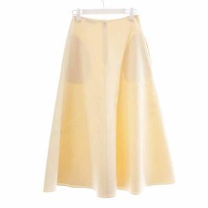 MADISONBLUE ロングスカート フレアスカート ミモレ ウール XS 白 ホワイト MB204-6001