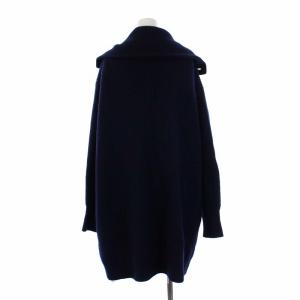 IENA  21AW Hamilton ビッグカラー ニットコート コーディガン カーディガン アウター 紺 ネイビー