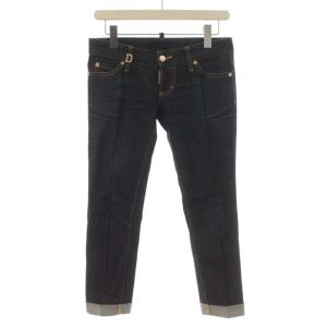 デニムパンツ ジーンズ スリム スキニー ロールアップ S75LA0455 イタリア製 38 紺 ネイビー