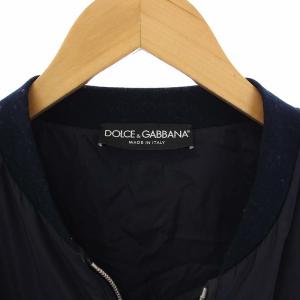 DOLCE&GABBANA FOREVER IN LOVE ボンバージャケット 中綿 ワッペン 刺繍 M ネイビー