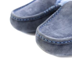 UGG australia アンスレー Ansley モカシン ローファー スリッポン スエード US7 24cm 青 ブルー 3312