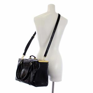 DOLCE&GABBANA ジャンドバッグ ショルダーバッグ 2WAY パイソンレザー ブラック