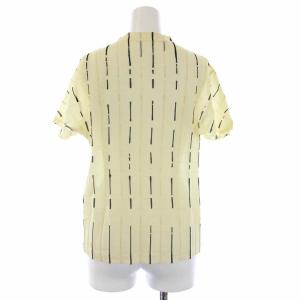 ISSEY MIYAKE プリーツ カットソー 半袖 クルーネック 総柄 M ベージュ