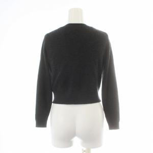 TOCCA 19AW カーディガン ボレロ 長袖 ビジュー装飾 カシミヤ XS グレー