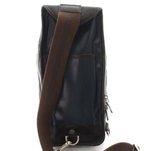 Orobianco ボディバッグ ショルダー 斜め掛け キャンバスコーティング 鞄 紺 ネイビー