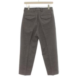 MARGARET HOWELL 20AW FINE FLANNEL スラックスパンツ ワイド アンクル 578-0243608 ウール 1 S グレー
