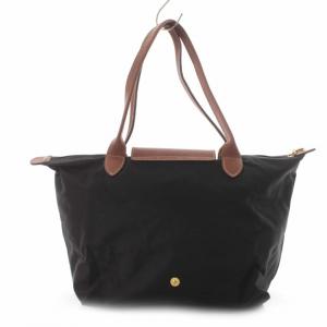 Longchamp ル プリアージュ トートバッグ ハンドバック 黒 ブラック 茶 ブラウン