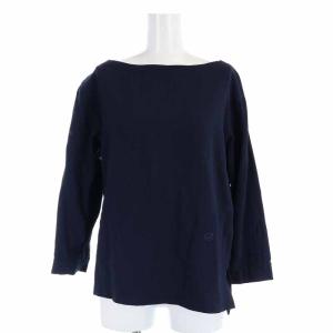 19AW BOAT NECK PO W/RY カットソー ボートネック ロゴ刺繍 ウールヴィスコースストレッチ素材 七分袖