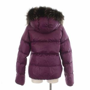 DUVETICA adhara アダラ ダウンジャケット ナイロン ラクーンファー 40 L 紫 パープル