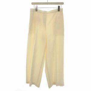 21AW Light Saxony 2 Wide Pull On ワイドパンツ ウール L 白 オフホワイト