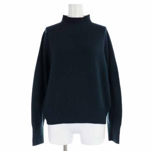 MARGARET HOWELL 21AW TWISTED CASHMERE WOOL ニット セーター モックネック カシミヤ ウール混 長袖 2 M 緑