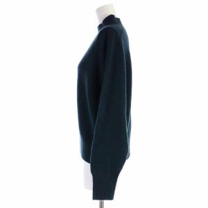 MARGARET HOWELL 21AW TWISTED CASHMERE WOOL ニット セーター モックネック カシミヤ ウール混 長袖 2 M 緑