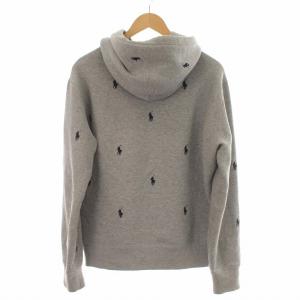 RALPH LAUREN PINK PONY パーカー スウェット プルオーバー 裏起毛 M グレー