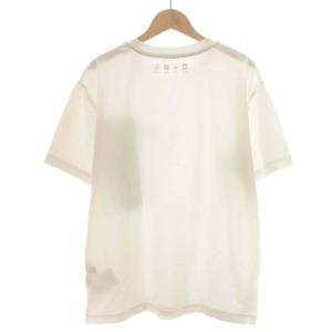 BLACK LABEL CRESTBRIDGE Tシャツ カットソー クルーネック 丸首 半袖 プリント M 白 ホワイト