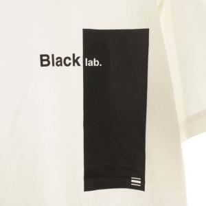 BLACK LABEL CRESTBRIDGE Tシャツ カットソー クルーネック 丸首 半袖 プリント M 白 ホワイト