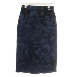MOTHER 22AW GTS SWOONER STRAIGHT MIDISKIRT タイトスカート デニムスカート ミモレ ロング 花柄