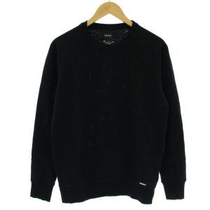 カットソー スウェット トレーナー 薄手 長袖 M 黒 ブラック