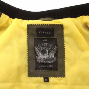 DIESEL L-KITTIE JACKET ジャケット ブルゾン ゴートスキン 山羊革 M カーキ