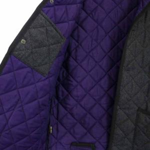 MACKINTOSH キルティングコート ミドル丈 ウール フード 40 L グレー
