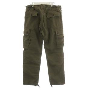 RRL ラルフローレン カーゴパンツ ミリタリー コットン ジッパーフライ 32 L カーキ 782559356001