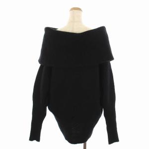 Acne Studios DAZE MOHAIR オフショルダー モヘヤ ニット セーター 長袖 タートルネック M 黒 ブラック