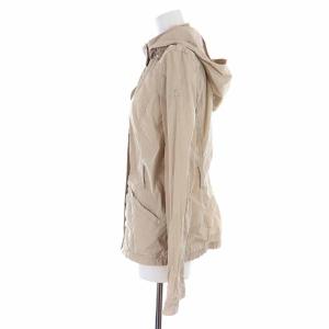 ARMANI JEANS ブルゾンジャケット ハイネック フード ジップアップ US4 S ベージュ