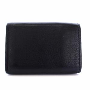BALENCIAGA ペーパーミニ 三つ折り財布 レザー 黒 ブラック 391446