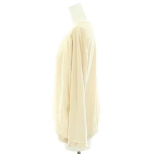 Leilian ブラウス シャツ 長袖 プルオーバー ビーズ装飾 サテン 七分袖 大きいサイズ 13+ XL ベージュ