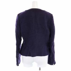 Leilian ORIGINAL セットアップ 上下 ノーカラージャケット フリル フレアスカート ひざ丈 ウール 大きいサイズ 13 XL