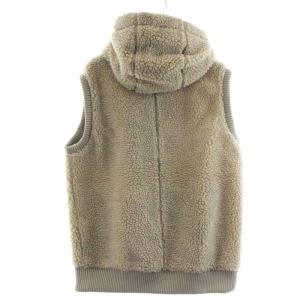 HELLY HANSEN FIBERPILE THERMO VEST ボアベスト フード ジップアップ XL グレー系