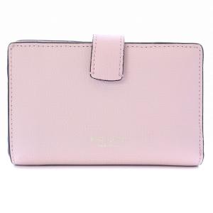 kate spade new york 財布 二つ折り 小銭入れ シルヴィア フランソワ フレンチブルドッグ ラウンドファスナー レザー ビーズ ピンク