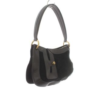 BALLY ショルダーバッグ ワンショルダー スエード レザー 鞄 黒 ブラック