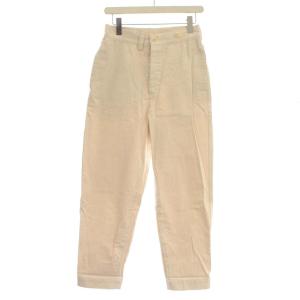 デニムパンツ ハイウエスト 生成り ボタンフライ 1 S アイボリー