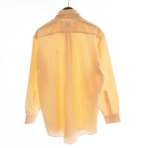 Brooks Brothers シャツ ブラウス 長袖 ギンガムチェック ロゴ M オレンジ