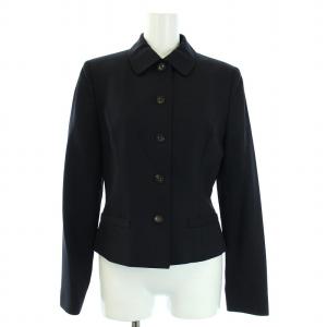 OLD ENGLAND スーツ セットアップ 上下 ジャケット ワンピース 半袖 ひざ丈 36 S 紺 ネイビー