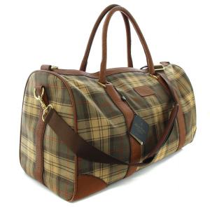 Brooks Brothers ブラウンタータンチェック ボストンバッグ ショルダーバッグ 2WAY チェック 茶 ブラウン