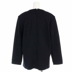 YVES SAINT LAURENT カットソー ウール カサンドラ 刺繍 長袖 M 黒 ブラック