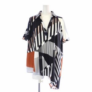 Grace Class 21AW プリントイレギュラーヘムトップ プリントキカプリーツスカート セットアップ 上下 シャツ ブラウス スキッパー 半袖