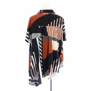 Grace Class 21AW プリントイレギュラーヘムトップ プリントキカプリーツスカート セットアップ 上下 シャツ ブラウス スキッパー 半袖